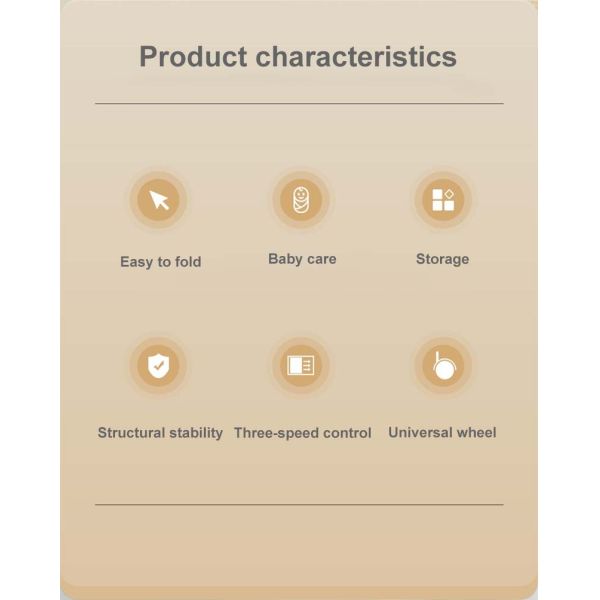 Multipurpose Portable Diaper Changing Station Baby Care Desk 75*65*95cm