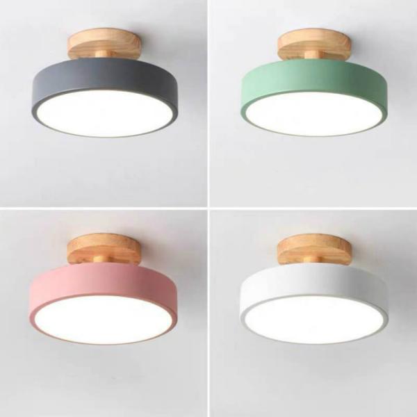 Ceiling Lights Modern Led Nordic Wood Lighting Fixture Indoor led panel ceiling light(WH-WA-24)