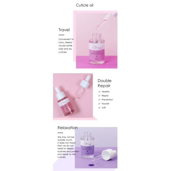 Ensemble de soins pour ongles Pure Only Healthy Art 20 ml Huile à cuticules Nutrition Essentiel pour le soin des ongles Certificat MSDS CE CPNP