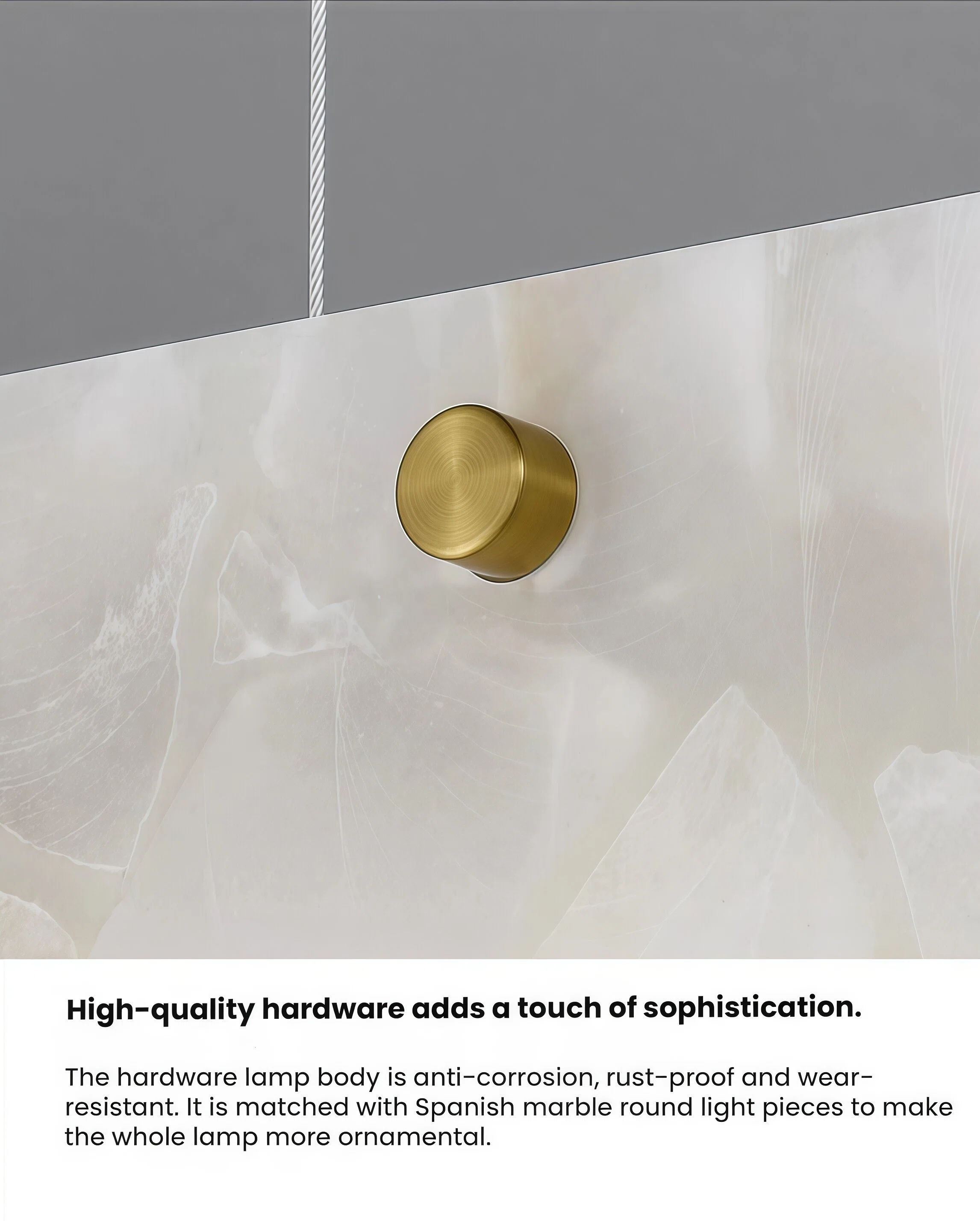 JYLIGHTING Modern Linear Alabaster Pendant Chandelier with Gold Fittings, Natural Stone Suspension Light for Villa Dining Room and High‑End Hospitality Interior Decoration