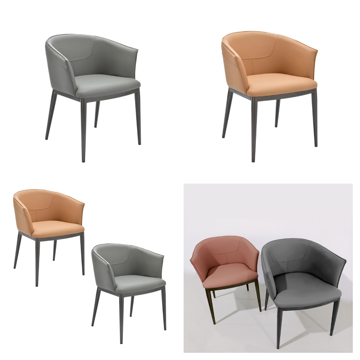 ElegaCurve Кожаные столы на металлической основе