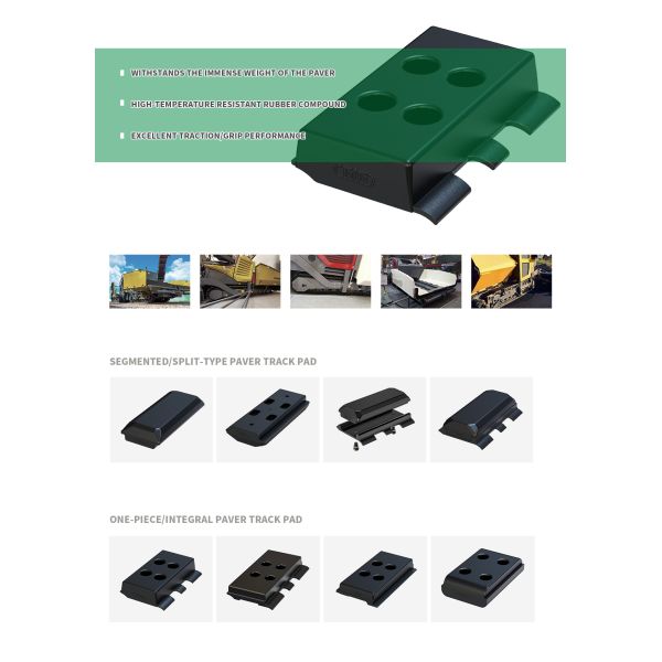 High Tractive Force Polyurethane Track Pads For Dynapac Compact Paving Machine