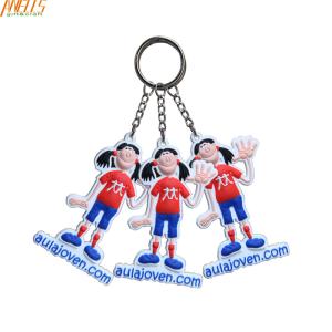 Personalized Cool PVC Key Chain Small Size 3.5 Inches Height