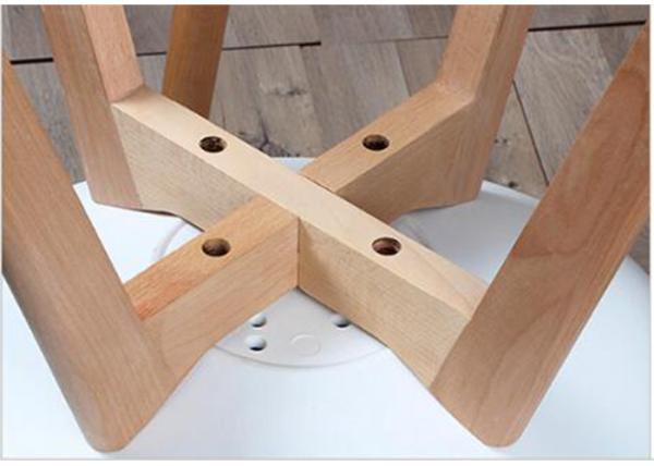 Solid Beech Wood Legs , Wooden Dining Chair Legs Strong Nail Holding Force