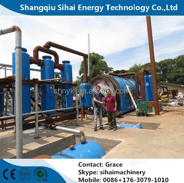 Free Installation Waste Tyre Recycle to Diesel Pyrolysis Plant for Diesel Production