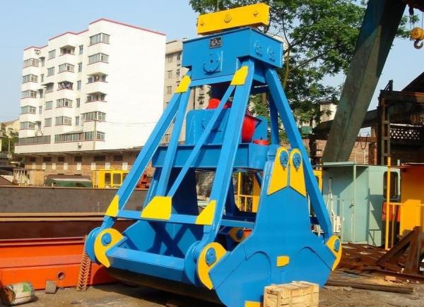 Single Rope Clamshell Flap Mechanical Grab Bucket For Crane