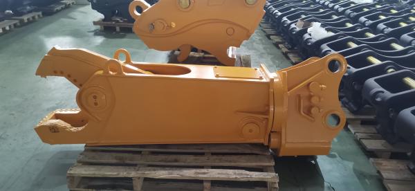 360 Degree Rotary Hydraulic Shear For Cutting Metal Scrap 6-50T Excavator Attachment