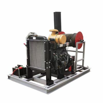 grand à moteur diesel de 100L/Min Water Jet Sewer Cleaner