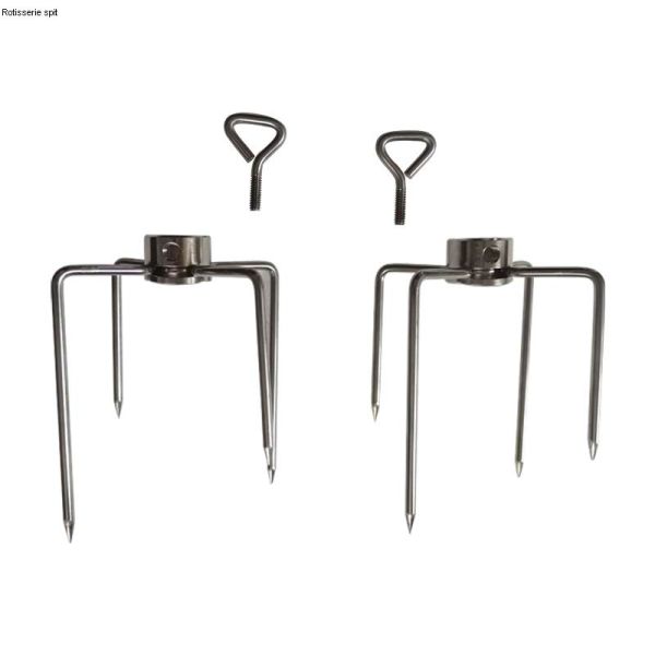 Нержавеющая сталь Барбекю гриль Ротиссирная Слюнный рог Мясо вилка для и преимущественные особенности