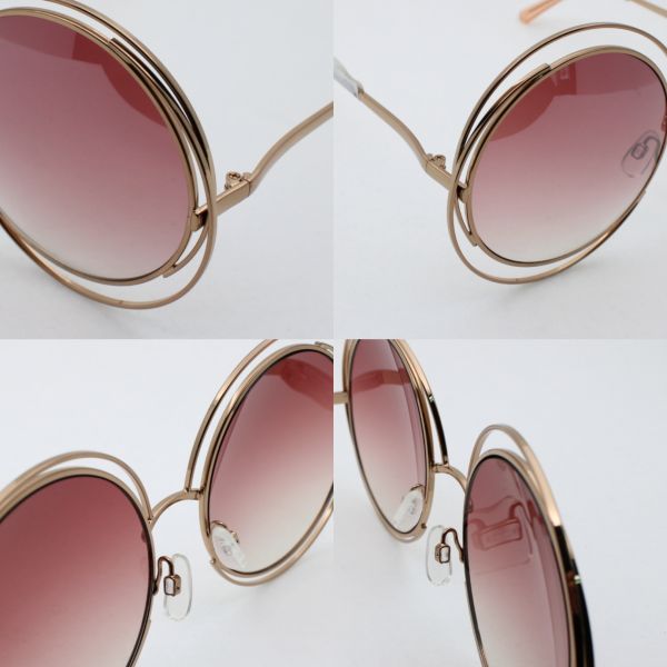 Ladies' fashion accessories Metal sunglasses 2019 fashion design UV 100% Round idea