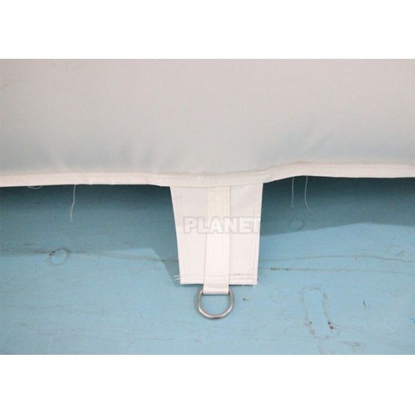 5M Inflatable Commercial White Jumping Bounce House For Rental