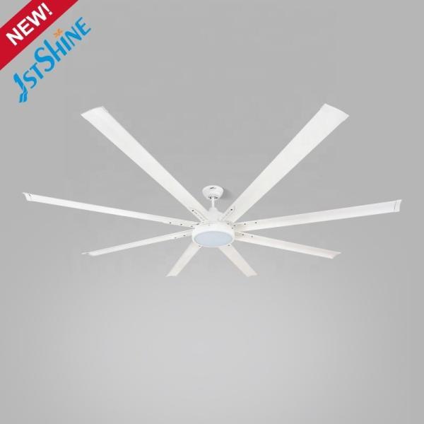 1stshine 64/84/100 Inch DC Motor 6 Blades Ceiling Fan Light Branco/Negro/OEM com 10-