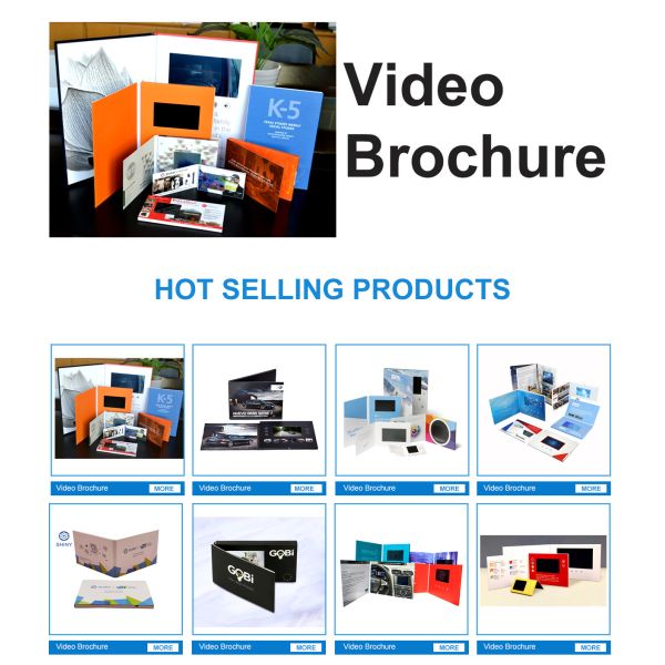 Фабрика Прямая видео брошюра Производитель Реклама Бизнес брошюра Цифровая видео книга