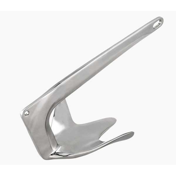 CE OEM Boat Fitting Fishing Boat Anchors , 7.5 Kg Sliver Bruce Anchor