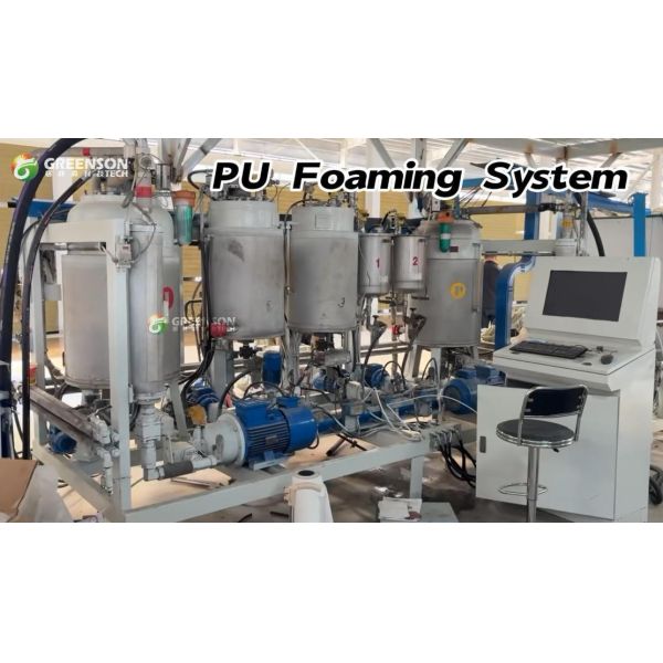 Easy To Operate High Efficent Rock Wool Polyurethane Foam Panel Production Line with PLC Numerical Control System