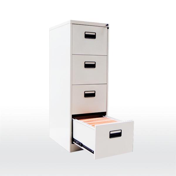 Knocked Down Vertical 4 Drawer Standard Steel Filing Cabinet For Office Storage