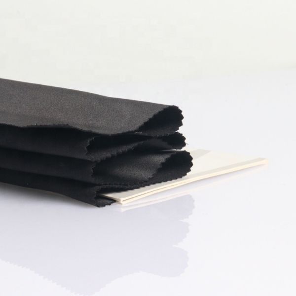 Factory direct recycled polyester peach skin satin fabric is strong and wear-resistant