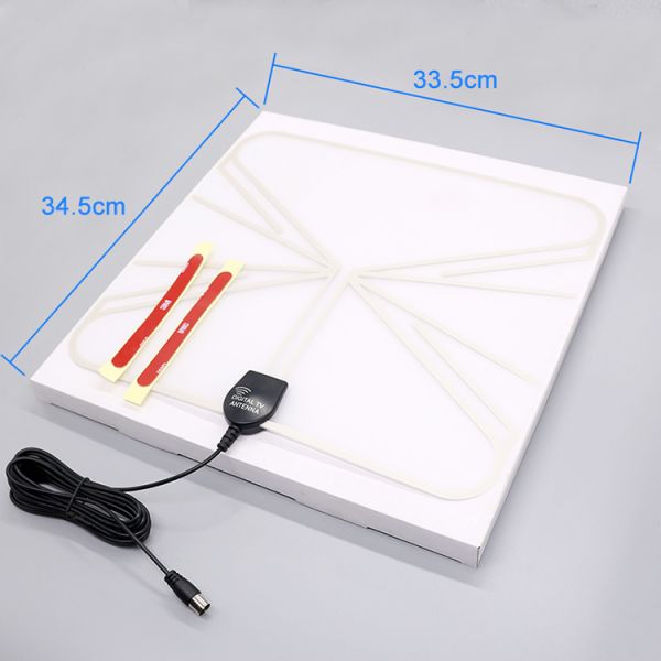 Universal Amplified Indoor Digital HDTV Antenna DVB ATSC ISDB 230MHZ 25dbi