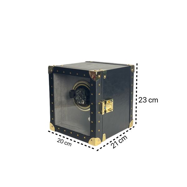 Automatic Mechanical Watch Winder Rotating Display Storage Box Single Turntable Case