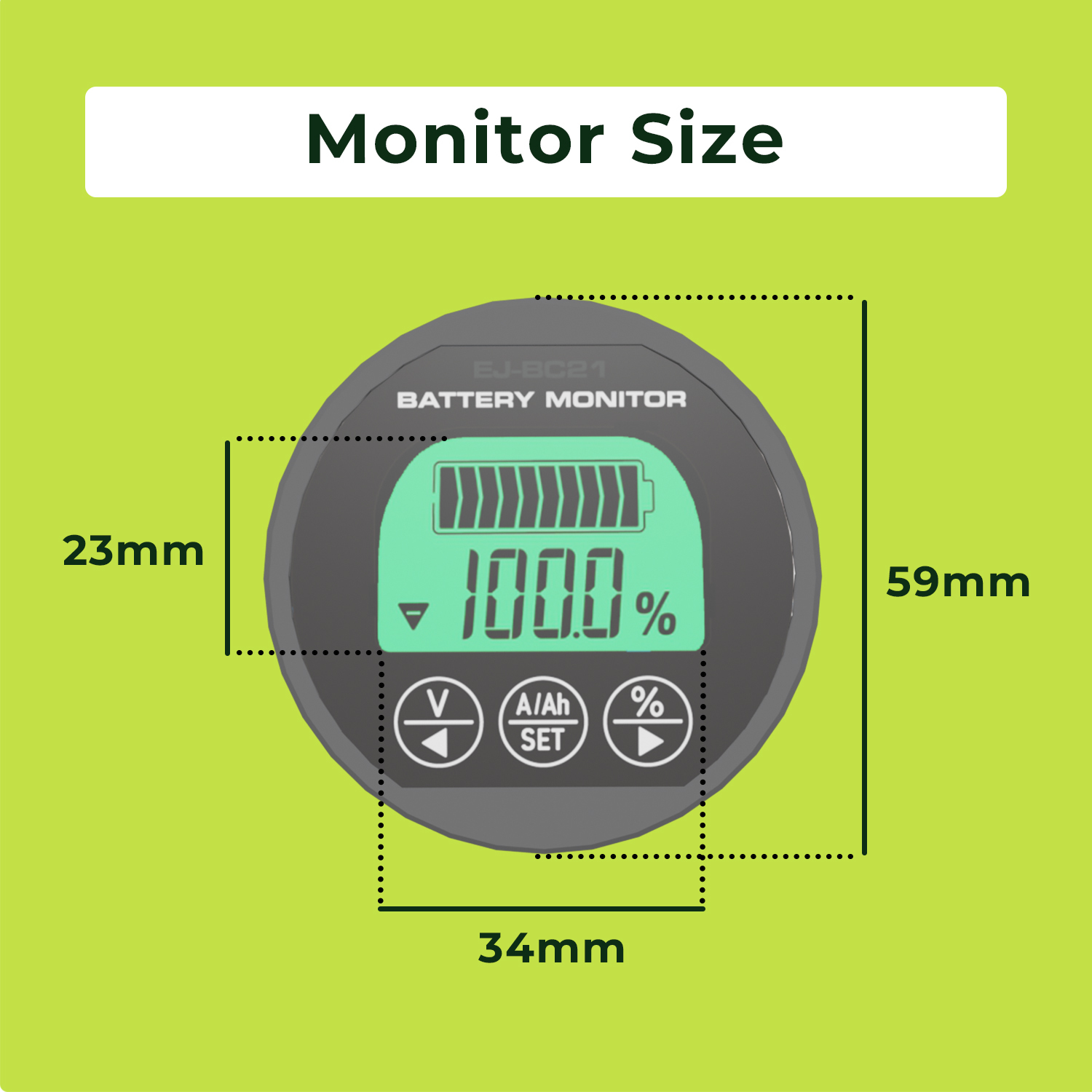 500A Smart Shunt Battery Monitor Heavy Duty LCD Battery Capacity Tester For Yacht