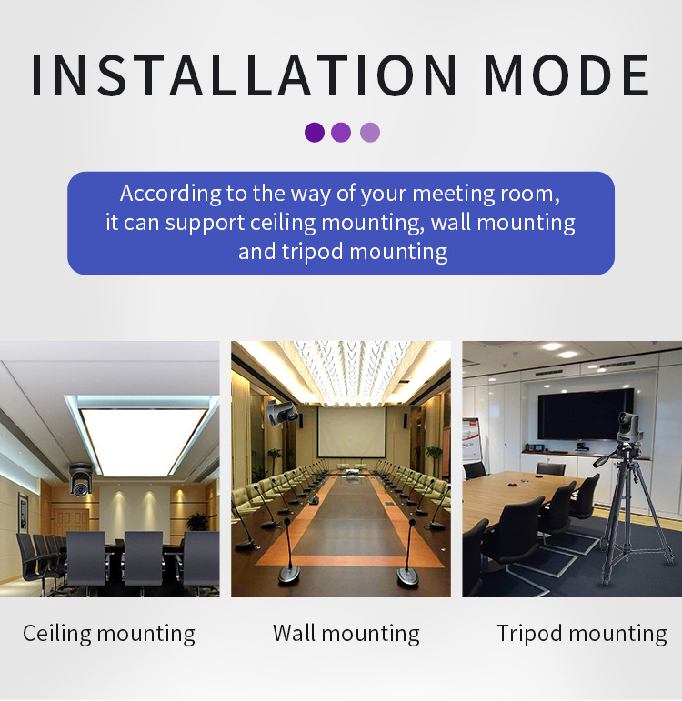 Conference Room Meeting Solution SQ-HD60U Camera Durable High Definition Video Teleconference Camera