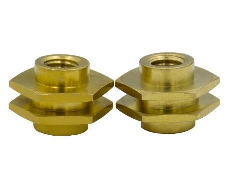Furniture Heavy Hex Nuts Knurled Rivet Nut Carbon Steel Zinc Plate Surface