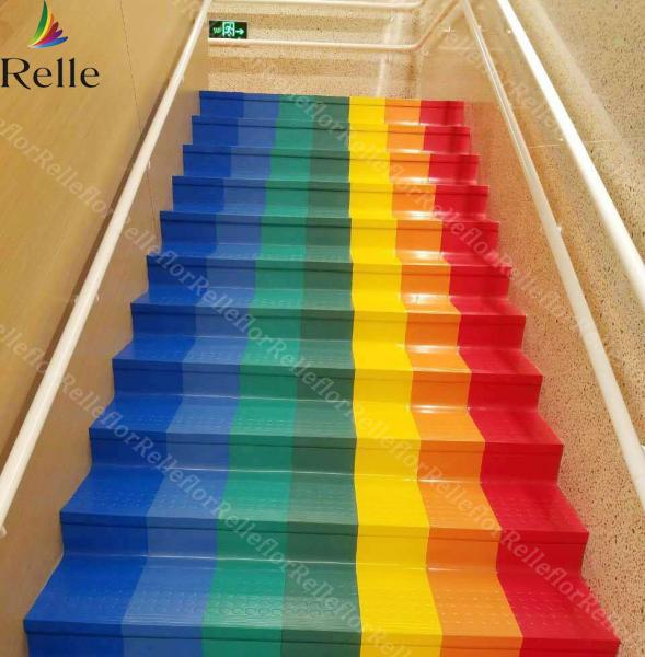Non Slip Commercial Rubber Stair Treads Indoor Nosing SGS Certificate