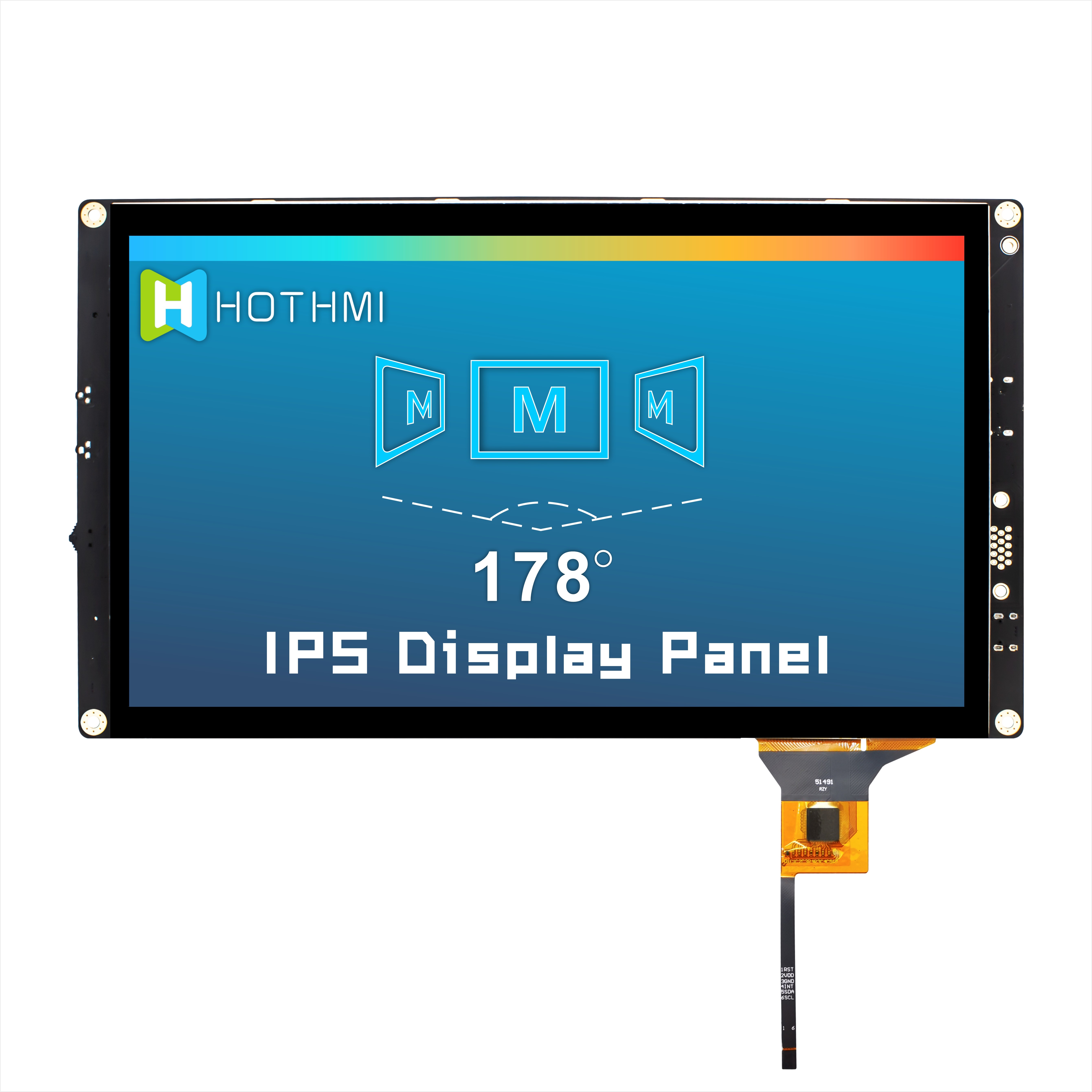 10.1 дюймовый HI IPS 1024x600 TFT LCD дисплей с емкостным сенсорным дисплеем с Raspberry Pi