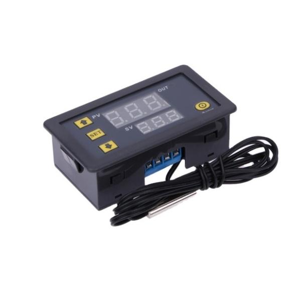 W3230 DC12V Digital Temperature Controller Red And Blue Display 20A -55-120 Degree Temperature Measurement Data Save