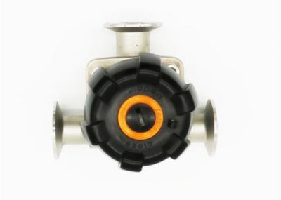 Three Way Manual Diaphragm Valve TP316L Stainless Steel Material For Beverage