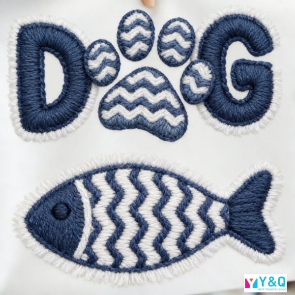 Faux Fur Texture DTF Transfers - Machine Washable High Stretch Heat Transfer Logos for Custom Apparel