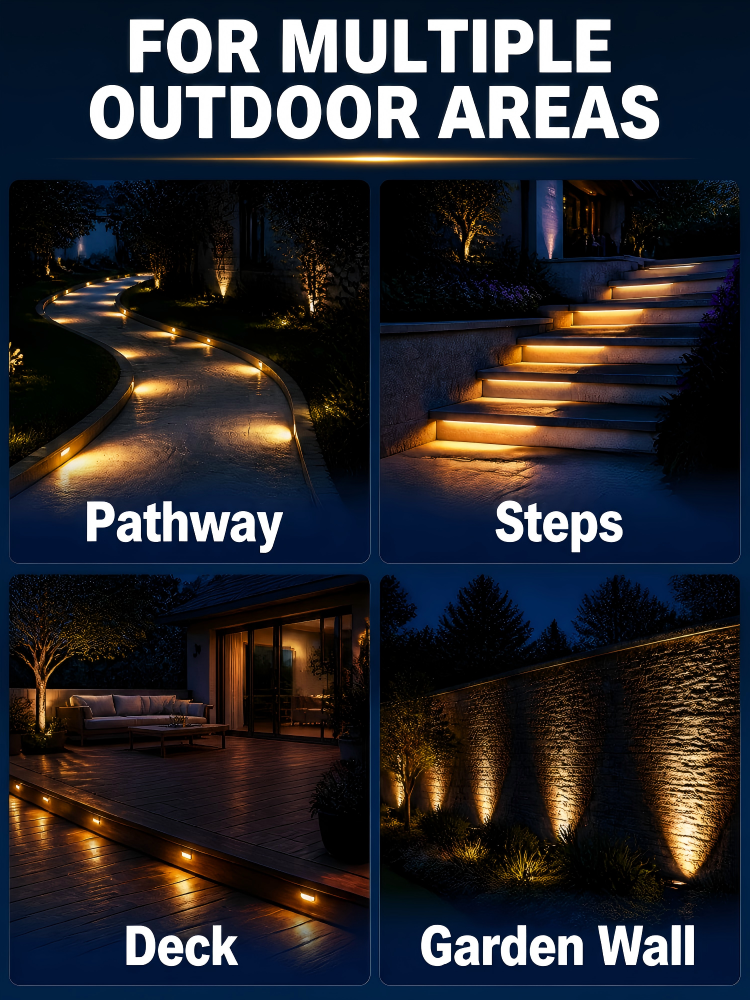 Outdoor Recessed Ground Light
Stainless Steel Cover Waterproof
For Garden Pathway Commercial Projects