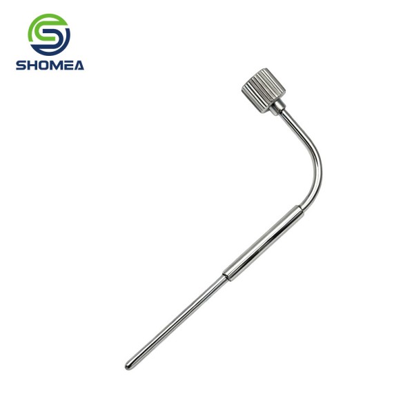 SHOMEA Medical Grade Stainless Steel Precision Bent Sampling Needle for IVD with Knurled Adjustment Cap & Side Interface