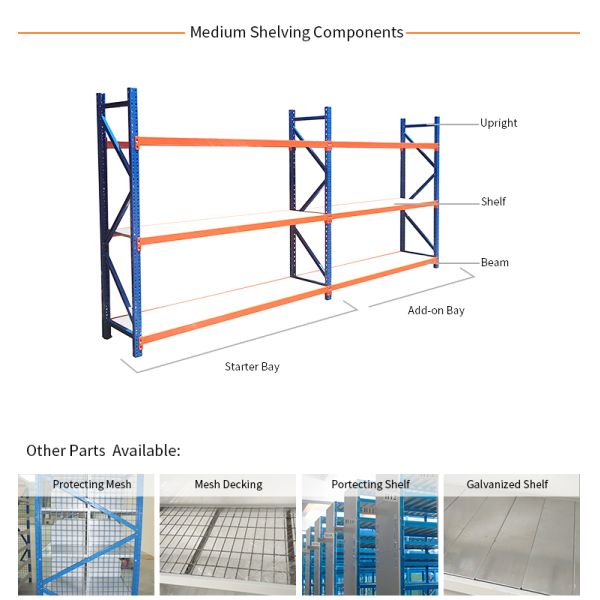 Средняя работа с полками 800 мм 1000 мм 1200 мм двухуровневый стеллаж для складских решений