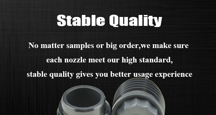 Polished Tungsten Carbide Nozzle for Oil Gas Drill Bits with 100% Virgin Tungsten Carbide Material YG6/YG8/YG11/YG13 Grade and 103x103x2.3mm Size