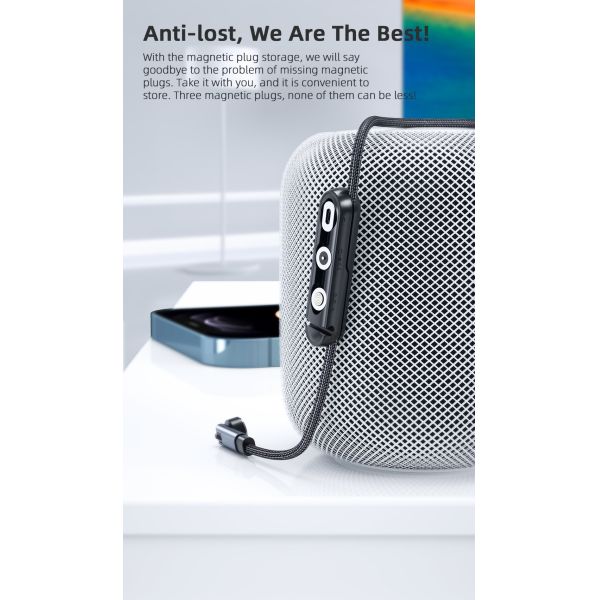 Type C Micro Cable Organizer Case Magnetic Silicone Plug Case For IOS