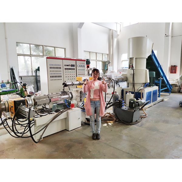 Single screw extruder plastic granulating machine for PP PE material