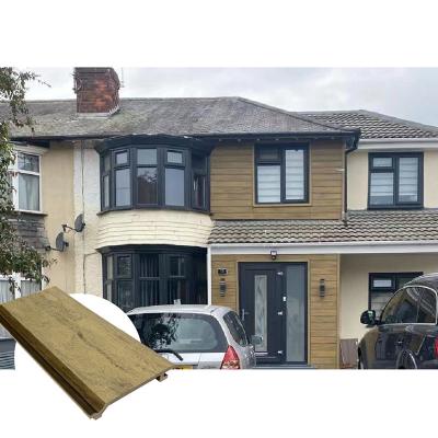 HDPE Fade Resistant Exterior Wall Cladding para os painéis de madeira do olhar natural da casa de campo