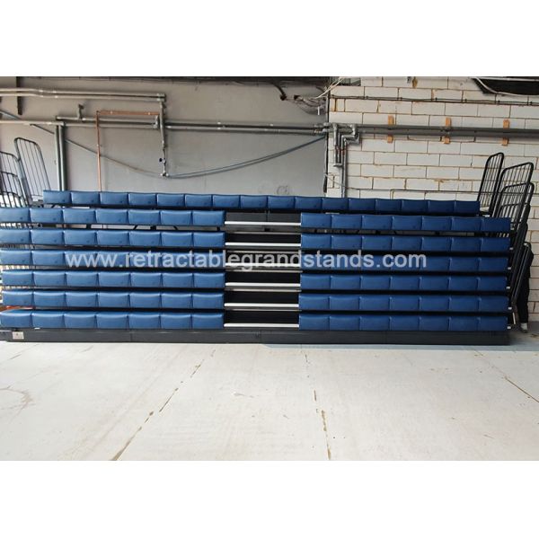 450mm Width Gym Echo Polymer Retractable Tiered Seating