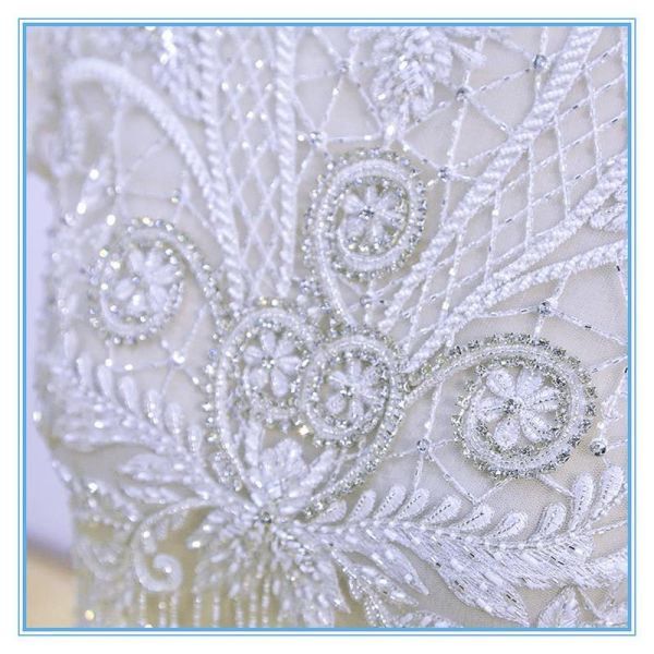 Леди короткий элегантный стиль свадебная вышивка бусы верхняя леди блузка & верхняя для продажи