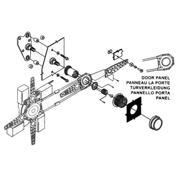 наборы LS-2PWK5 мотора окна со стеклоподъемником тележки Chevy Lifter 24V сверхмощные