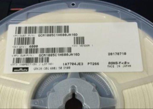MLCC SMD/SMT C0G Multilayer Ceramic Capacitors 20pF GCM1885C2A200JA16D