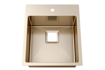 Material de aço inoxidável do calibre luxuoso dos bens 18 do dissipador do banheiro