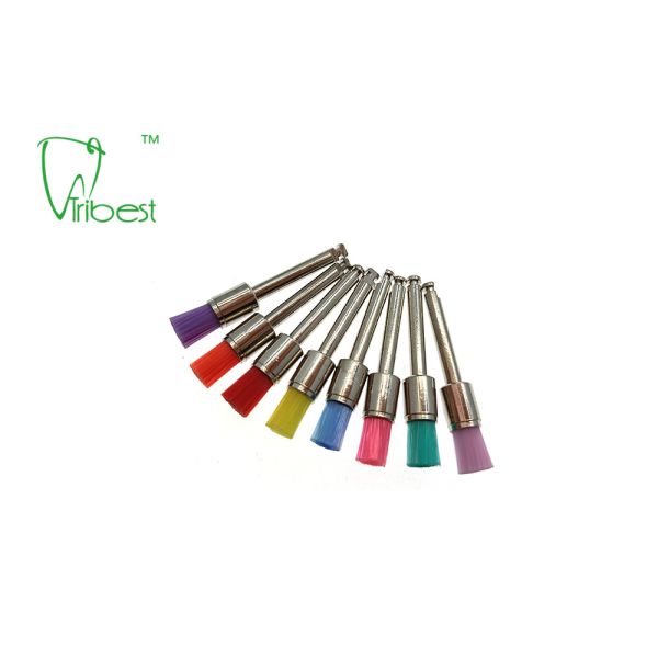 Teeth Polishing Brush Nylon Brush Pencil Flat Dental Polishing Kit