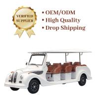 11 asientos eléctricos Vintage Golf Car Luxury Touring Classic Retro Car Street Legal Turismo a baja velocidad