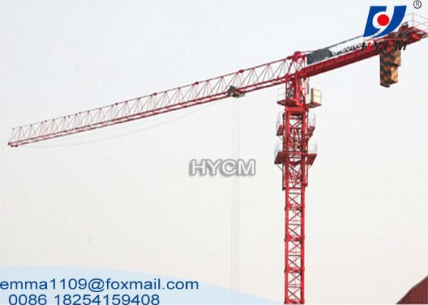 70m Trolley Jib Flat Top Tower Crane 12 ton L68 Mast Section All Inverter Control