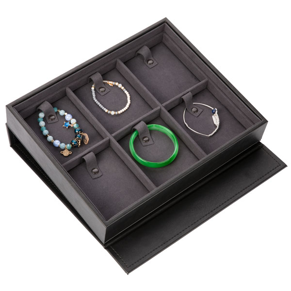 Износоустойчивый держатель блюда ювелирных изделий, подносы ювелирных изделий Тарниш Пу/кожи анти-