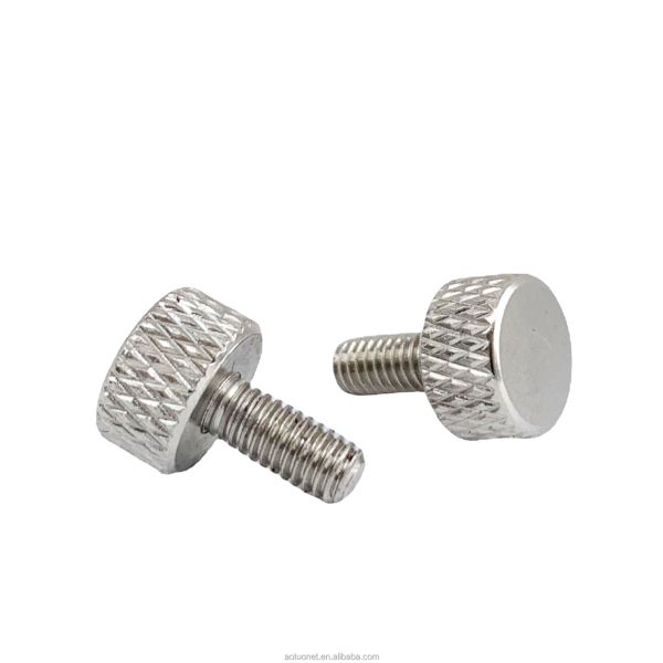 M3 M4 Stainless Stee Knurled Thumb Screw Passivated Finish Highly Demanded