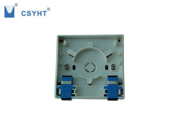2 material plástico de placa de cara da fibra ótica do porto FTTH para fixado na parede