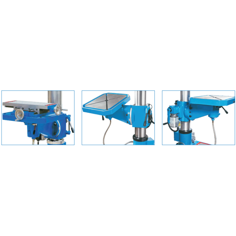 50mm Geared Head Pedestal Drillers Spindle Feed Range 0.1-0.4 r/min 12 Speed Steps